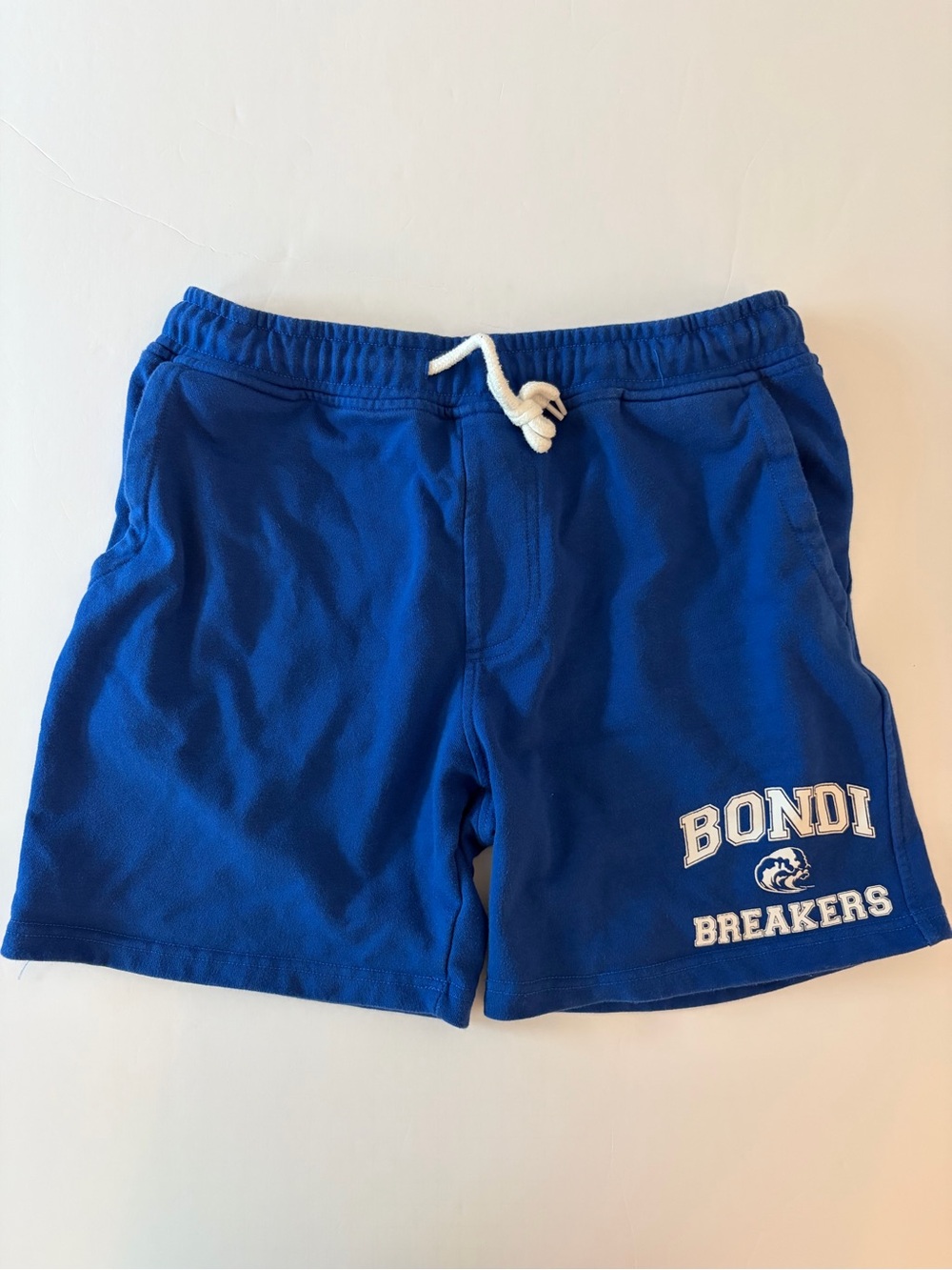 Between The Flags Men’s Blue Cotton Casual Shorts Size 36 Bondi Breakers